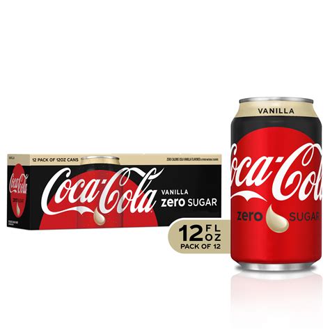 Fresh 12 Pk Coke Coca Cola Vanilla Zero Soda Emporium