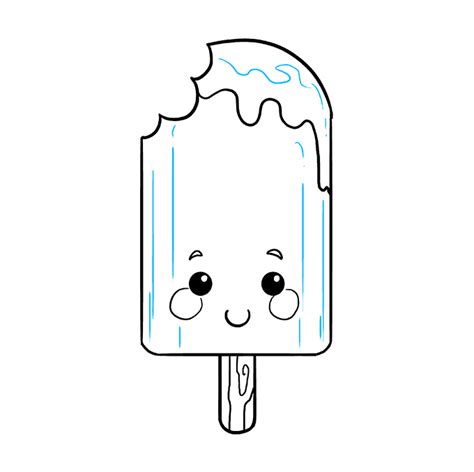 How To Draw A Cute Popsicle Really Easy Drawing Tutorial