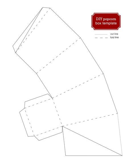 Popcorn Box 13 Free Pdf Printables Printablee