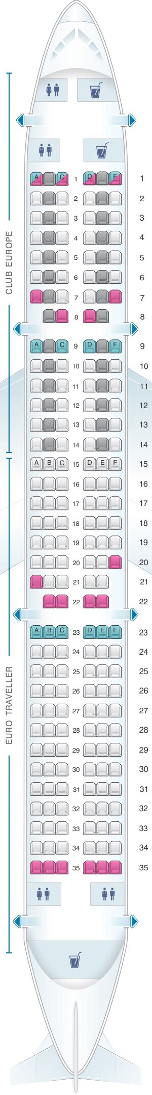 Seat Map British Airways Airbus A321 European Layout Seatmaestro