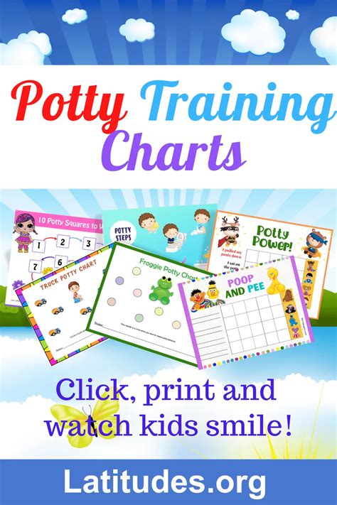 Printable Potty Training Charts For Kids Acn Latitudes