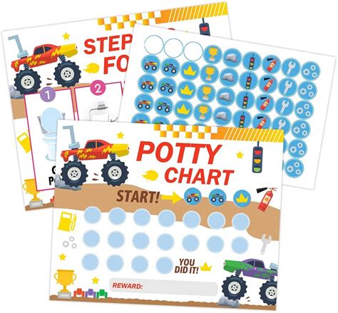 Hadley Designs Truck Potty Training Chart For Toddlers Boys