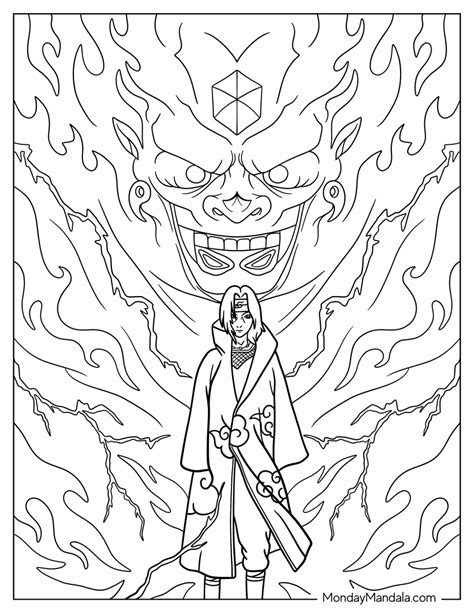 Free Printable Coloring Page Shisui Uchiha Free Coloring Page The