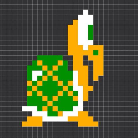 NES Pixel Art Koopa Troopa Moc Draws Online