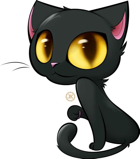 Black Cartoon Cat