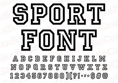 Varsity Font Svg Varsity Letter Svg Varsity Alphabet Svgsports Font