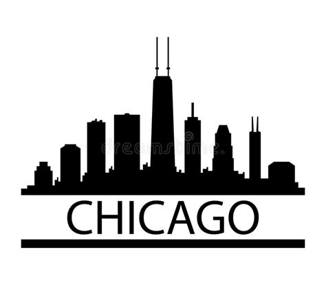 Chicago Skyline Clipart Stock Illustrations 24 Chicago Skyline