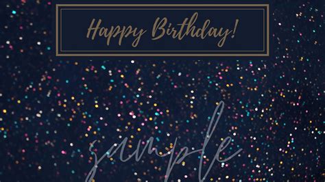 Happy Birthday Zoom Background Virtual Birthday Zoom Etsy