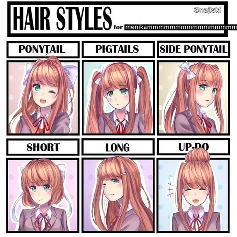 Ddlc Which Hairstyle Is The Best For Monika Literature Club