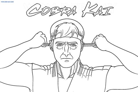 Cobra Kai Coloring Pages Printable Coloring Pages Wonder Day