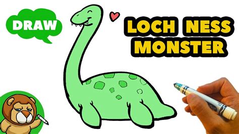 How To Draw Loch Ness Monster Plesiosaur Easy Beginners Youtube