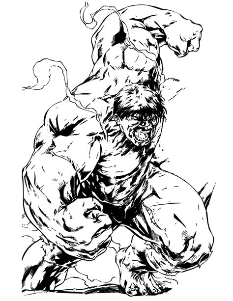 Classic Hulk Mad Comic Coloring Page Marvel Coloring Coloring Pages