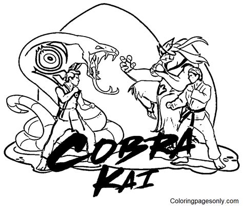 Coloriage Cobra Kai Coloriages Gratuits à Imprimer