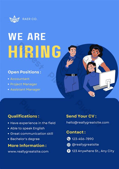 Unlock Your Career Elegant And Modern We Are Hiring Flyer Template