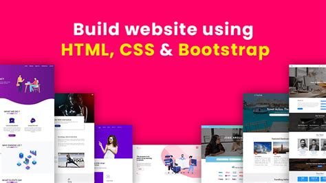 Create Modern Website Using HTML CSS And Bootstrap 8 Project Easy