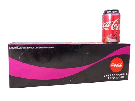 Fresh 12 Pk Cherry Vanilla Coca Cola Coke Zero Soda Emporium