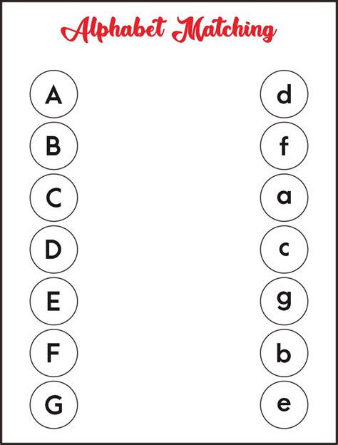 Alphabet Matching Printables