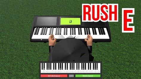 Rush E But Its Actually Easy Roblox Piano Sheets Youtube