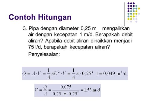 Contoh Soal Debit Aliran Fisika Francesca Fernandez