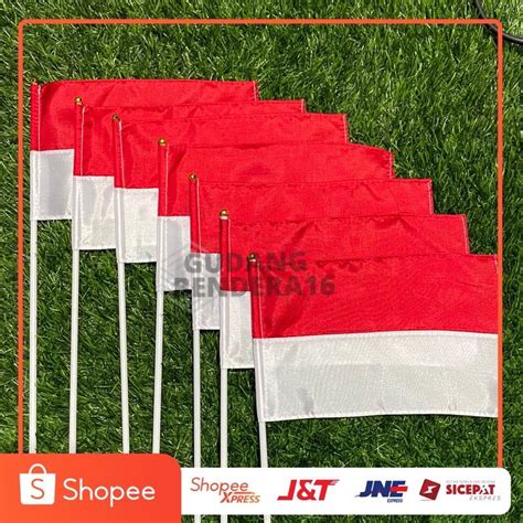 Jual Bendera Tangan Merah Putih Sedotan Murah Shopee Indonesia