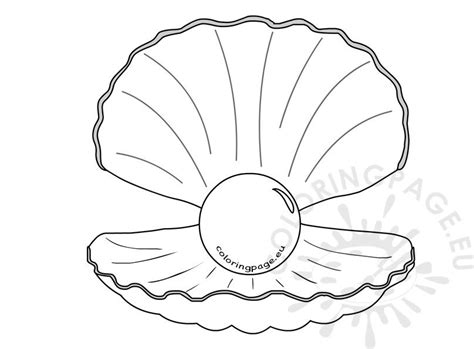 Cartoon Clam Shell Clam Shell Vector Clip Illustrations Clams Pearl