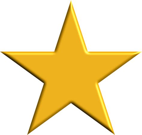 Gold Star Transparent ClipArt Best