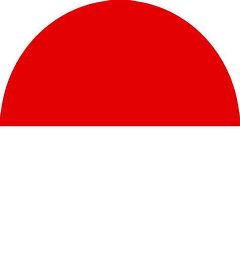 Indonesian Flag Simple Icon In Round Or Circle Shape 14751186 Vector