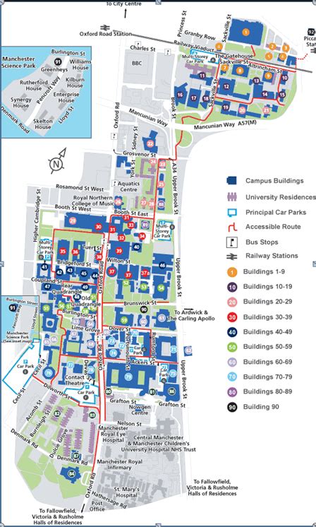 Manchester University Campus Map Map Of Us Western States