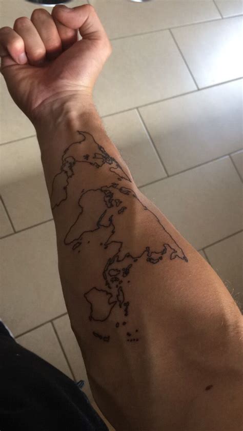 23 Amazing Map Arm Tattoos Tattoo Designs