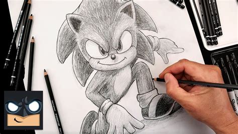 How To Draw Sonic The Hedgehog Sonic 2 Sketch Tutorial Youtube