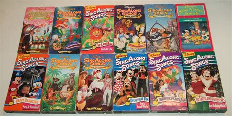 Disney Sing Along Vhs Tapes