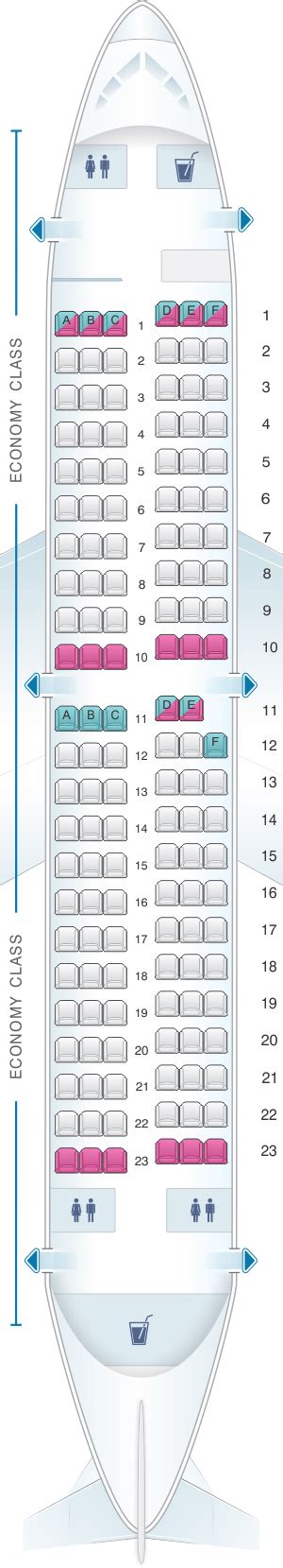 Seat Map Southwest Airlines Boeing B737 700 137pax