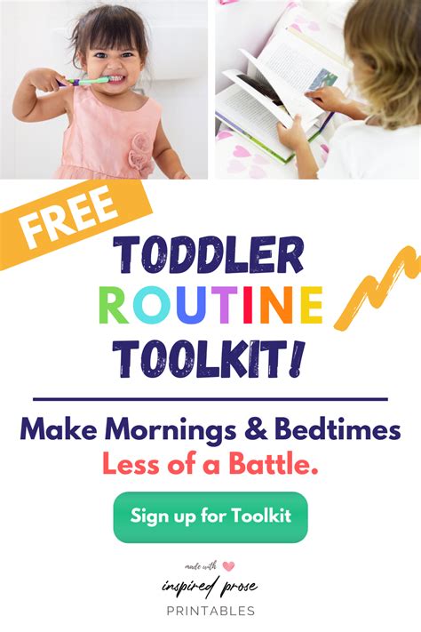 Toddler Routine Toolkit Toddler Routine Toddler Morning Routine