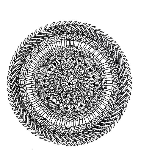 Difficult Mandala Coloring Pages Coloring Home