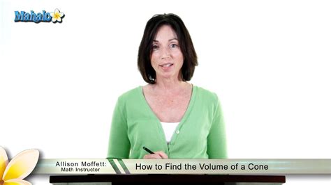 It can be shown that the volume of the parallelepiped is the absolute value of the determinant of the following matrix: How to Find the Volume of a Cone - YouTube