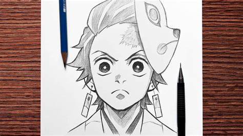 Anime Drawings How To Draw Tanjiro Demon Slayer Anime Boy