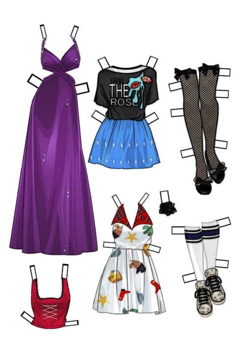 Paper Dolls Clothing Barbie Paper Dolls Paper Clothes