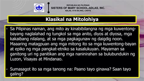 Filipino Unang Linggo Sa Ikalawang Markahan Pptx