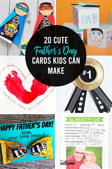 Then finish the craft by writing the. 20 adorable Father's day card ideas for kids to make! - It's Always Autumn