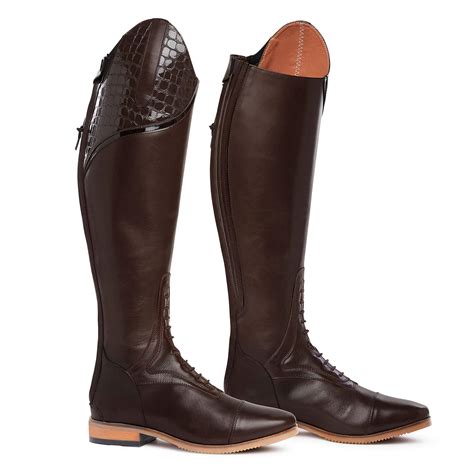 Equestrian Riding Long Zipper Boots Polo Men Horse Riding Tall Real