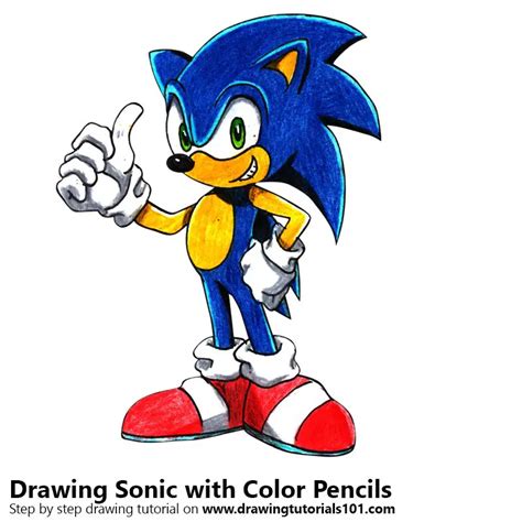 How To Draw Sonic Sonic The Hedgehog Step By Step