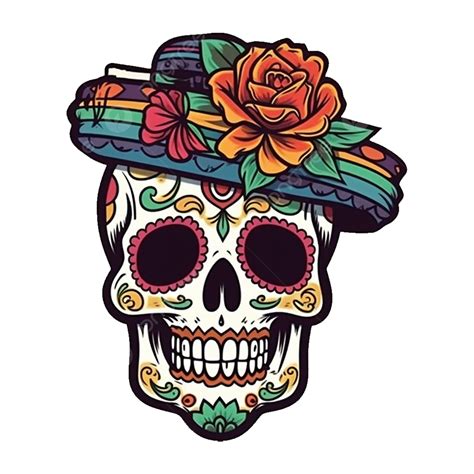 Calavera Vintage Mexicana Día De Muertos Png Dibujos Dia De Muertos