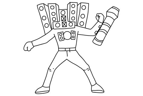 Titan Speakerman Coloring Page Images Free Printable Coloring Pages