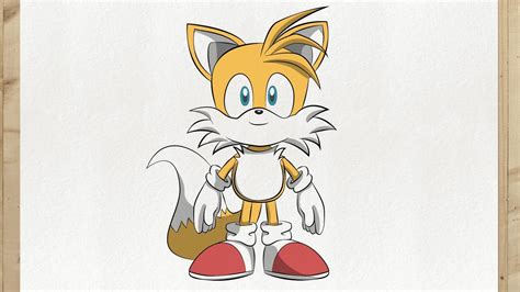 Como Dibujar A Tails Sonic Paso A Paso Facil Y Rapido Youtube