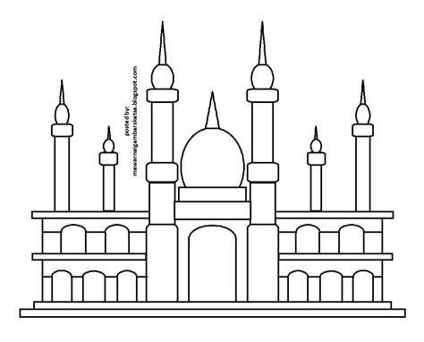 Mewarnai Gambar Tempat Ibadah Dan Berdoa