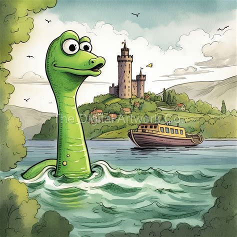 12 Designs Of Loch Ness Monster Clip Art 12 High Quality S Etsy Uk