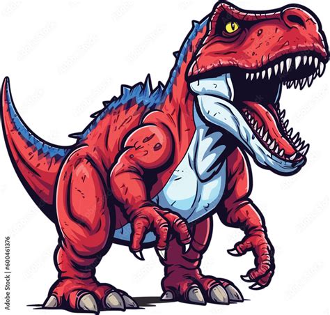 Tyrannosaurus Rex Dinosaur Vector Stock Vector Adobe Stock