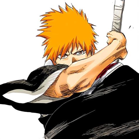 Kurosaki Ichigo Bleach Manga Colored Icon Bleach Manga Bleach Anime