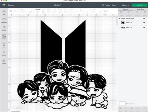 Bts Svg Adorable Tinytan Bts Members Under The Logo Svg Svg Etsy