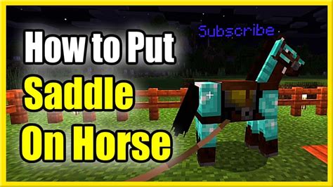 How To Put A Saddle On A Horse In Minecraft Hdg